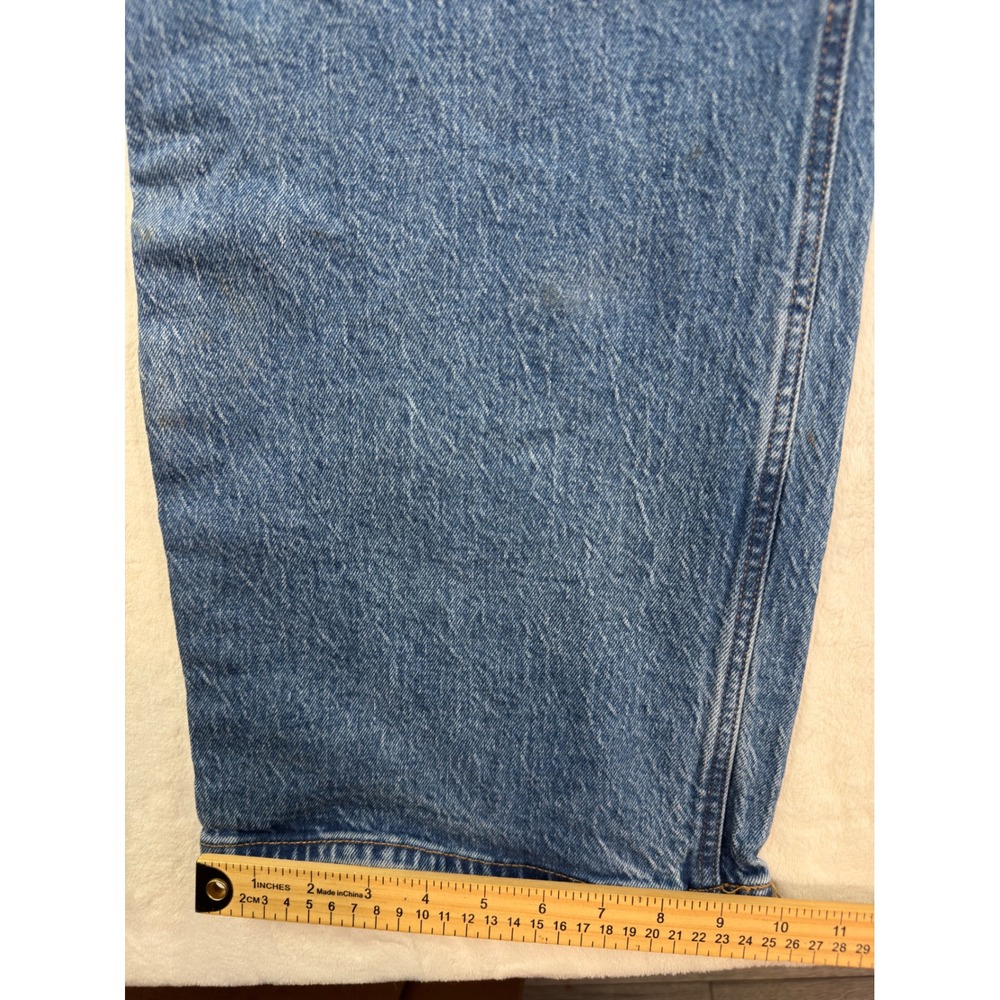 Abercrombie & Fitch Curve Love 90s Relaxed Jean High Rise Blue 33 Short Womens - Picture 6 of 8